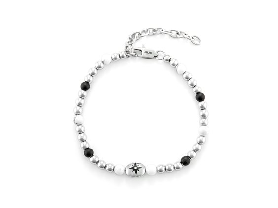 Bracelet 4US: Cesare Paciotti Homme San Valentino 24 in Acier Onice 4UBR6449 - 4UBR6449